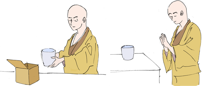 散骨されるご遺骨の受け取り